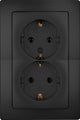 Kopp hk05 prise encastrable noir mat ra double - 4621720