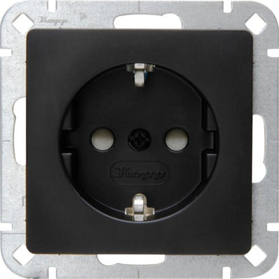 Kopp hk05 prise encastrable noir mat + sécurité enfant - 4621700