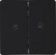 Kopp hk05 bascule noir mat double avec imprimé flèches - 4621680