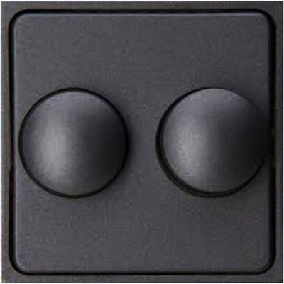Kopp hk07 plaque de recouvrement anthracite + bouton variateur duo - 4623035