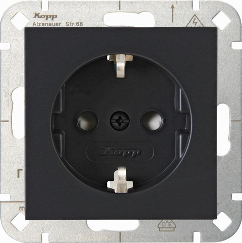 Kopp hk07 prise encastrable anthracite ra + sécurité enfant - 4623110