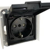 Kopp hk07 anthracite ip44 cache prise encastrable - 4623160