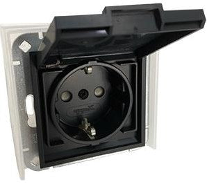 Kopp hk07 anthracite ip44 cache prise encastrable - 4623160