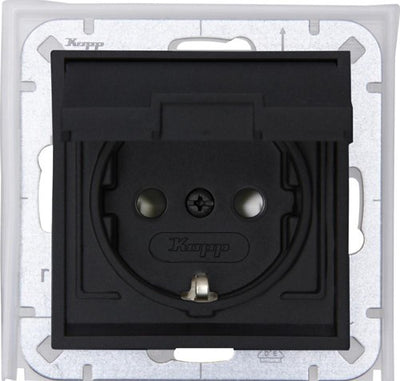 Kopp hk07 anthracite ip44 cache prise encastrable - 4623160