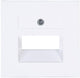Kopp hk07 plaque de recouvrement blanc mat pur utp double - 4624060