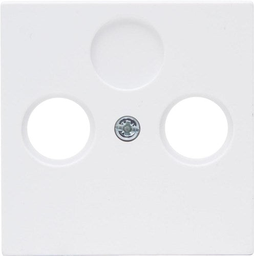 Kopp hk07 plaque de recouvrement blanc pur mat pour câble coaxial - 4624040
