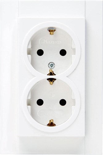 Kopp hk07 prise encastrable blanc pur mat ra double - 4624120