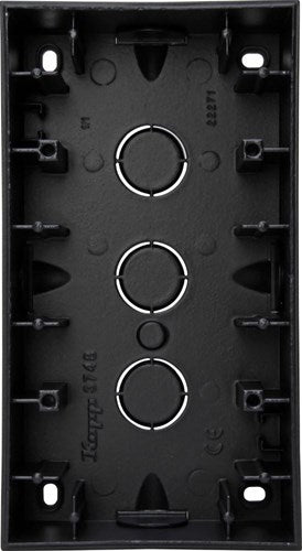 Kopp hk07 boîtier en saillie 2 voies noir pur mat - 4624810