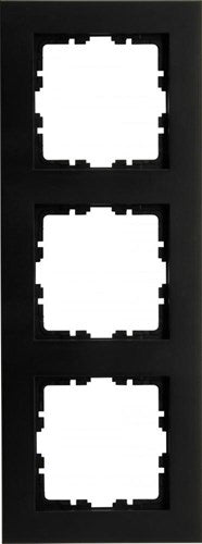 Kopp hk07 cadre de couverture triple noir mat pur - 4624720