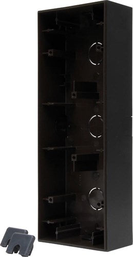 Kopp hk07 boîtier en saillie 3 voies noir pur mat - 4624820