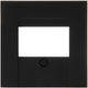 Kopp hk07 plaque de recouvrement USB noir mat pur - 4624570