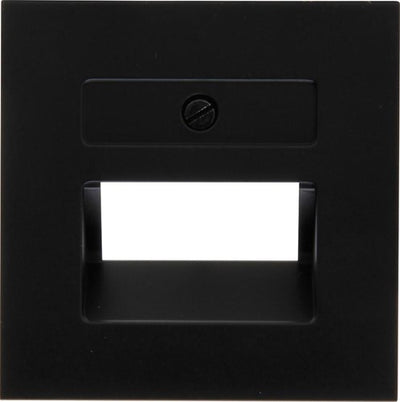 Kopp hk07 plaque de recouvrement noir mat pur utp double - 4624560