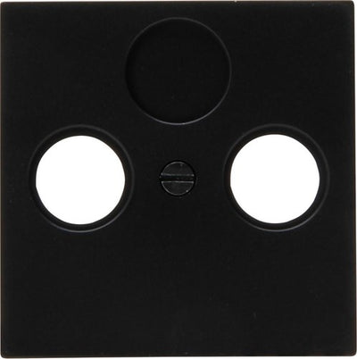 Kopp hk07 plaque de recouvrement noir mat pur pour câble coaxial - 4624540