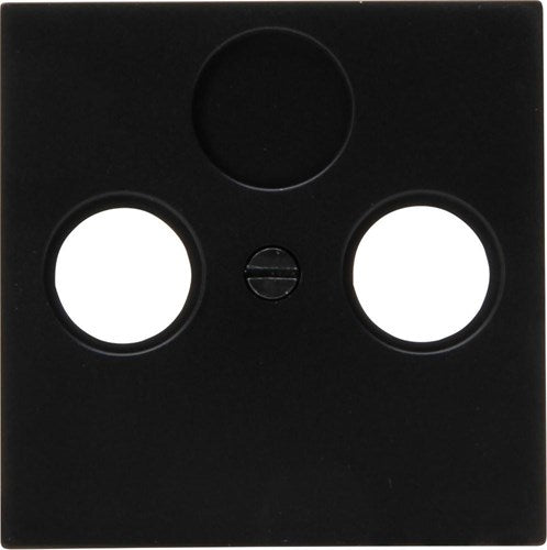 Kopp hk07 plaque de recouvrement noir mat pur pour câble coaxial - 4624540