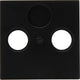 Kopp hk07 plaque de recouvrement noir mat pur pour câble coaxial - 4624540