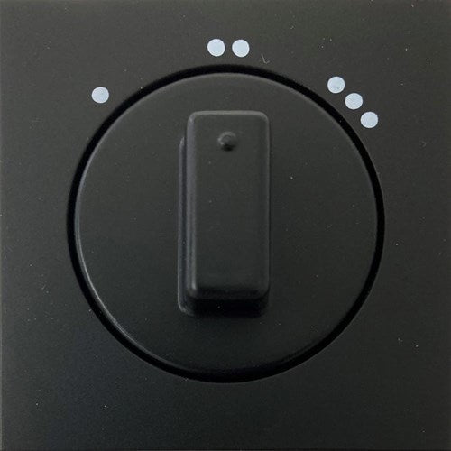 Kopp hk07 plaque de recouvrement noir mat pur + bouton interrupteur 3 positions - 4624580