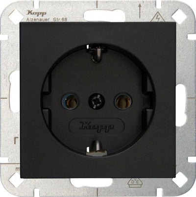 Kopp hk07 prise encastrable noir pur mat ra - 4624600