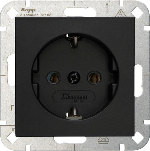 Kopp hk07 prise encastrable noir pur mat ra - 4624600