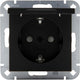Kopp hk07 prise encastrable noir pur mat avec couvercle + sécurité enfant - 4624650