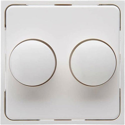 Kopp hk07 plaque de recouvrement blanche + bouton variateur duo - 4622035