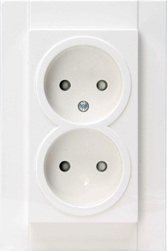 Kopp hk07 prise encastrable blanche double