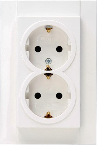 Kopp hk07 prise encastrable blanche ra double