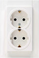 Kopp hk07 prise encastrable blanche ra double