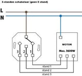 Kopp interrupteur encastrable 3 positions - 4620080 - afbeelding 2