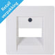 Kopp paris plaque de recouvrement blanc arctique utp double - 4625060
