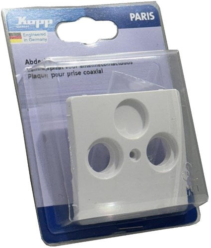 Kopp paris plaque de recouvrement blanc arctique pour câble coaxial - 4625040