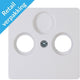 Kopp paris plaque de recouvrement blanc arctique pour câble coaxial - 4625040