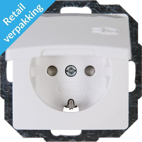 Kopp paris prise encastrable blanc arctique avec couvercle - 4625110