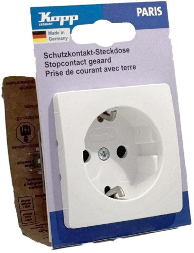 Kopp Paris Prise encastrable RA blanc arctique + sécurité enfant - 4625100
