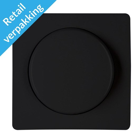 Kopp paris plaque de recouvrement noir mat + variateur à bouton - 4625230