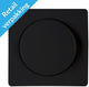 Kopp paris plaque de recouvrement noir mat + variateur à bouton - 4625230