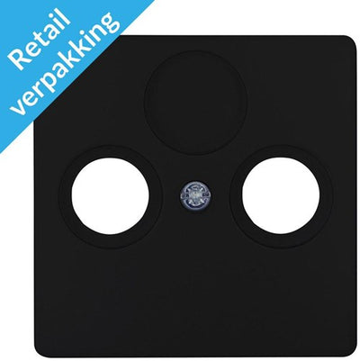 Kopp paris plaque de recouvrement noir mat pour coaxial - 4625240