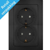 Kopp paris prise encastrable noir mat ra double - 4625320