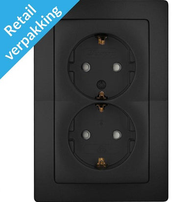 Kopp paris prise encastrable noir mat ra double - 4625320