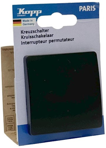 Kopp paris interrupteur croisé noir mat + bascule - 4625204