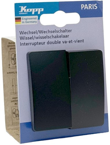 Inverseur + bascule Kopp paris noir mat - 4625202