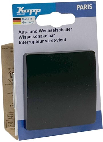 Inverseur + bascule Kopp paris noir mat - 4625200