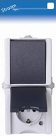 Kopp swd interrupteur combiné en saillie vertical - 6628200