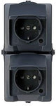 Kopp swd prise en saillie ra double verticale anthracite - 4628230