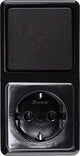 Kopp interrupteur à bras de vergue combiné en saillie noir - 4626160