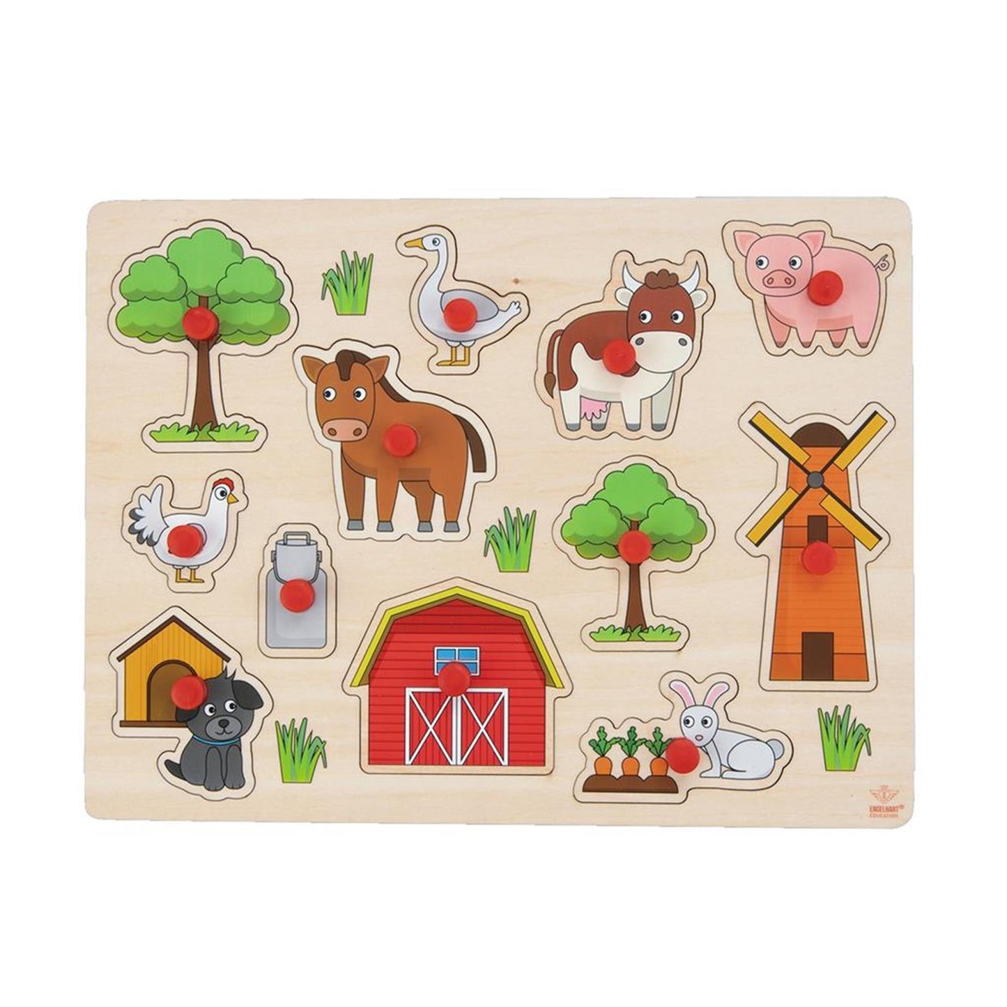 Noppen Puzzle Wood Farm, 12e.
