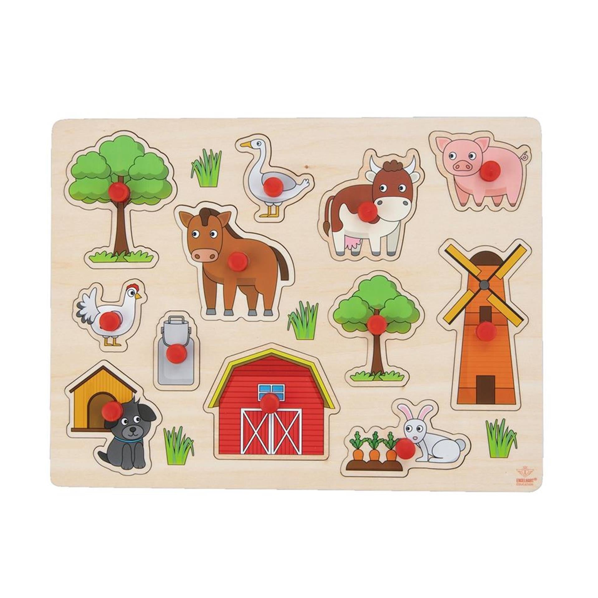 Noppen Puzzle Wood Farm, 12e.