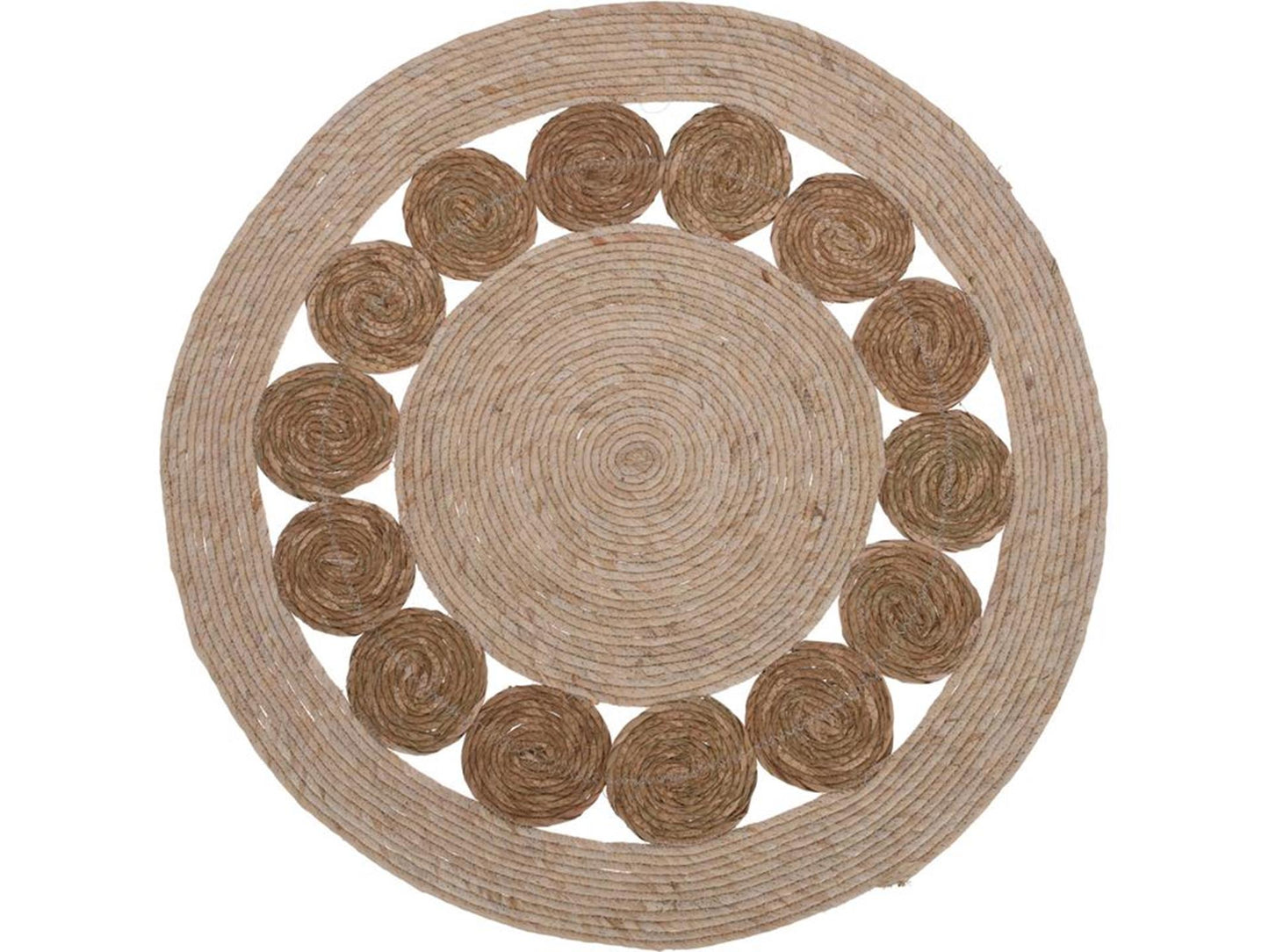 Tapis de décoration tissé rond ø80cm