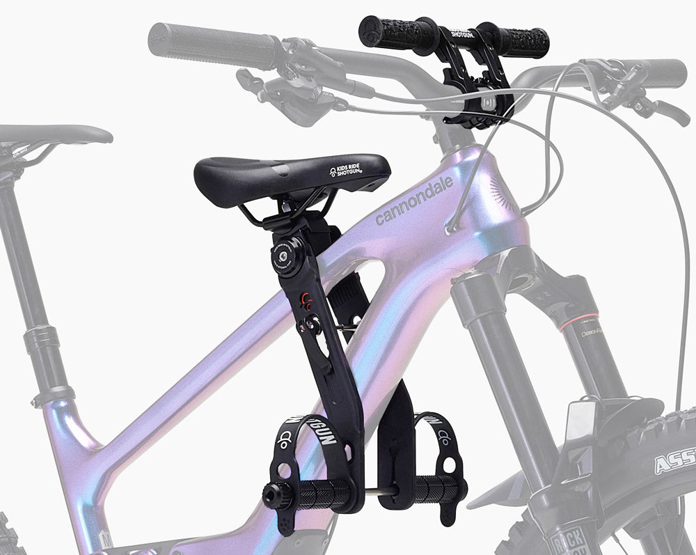Kids ride shotgun mtb 2.0 siège enfant avant + ensemble guidon