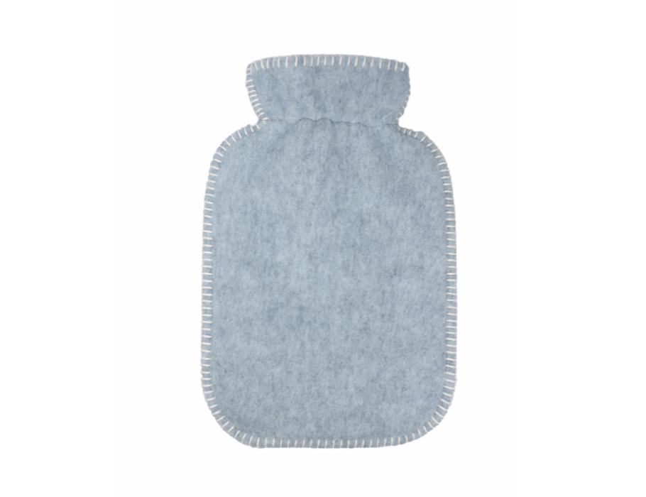 Villgrater natur kruikhoes gris clair de laine de mouton