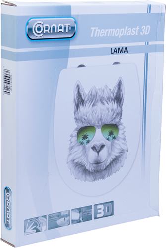 Abattant WC Cornat thermoplastique sc lama 3d xx - ksdsc150